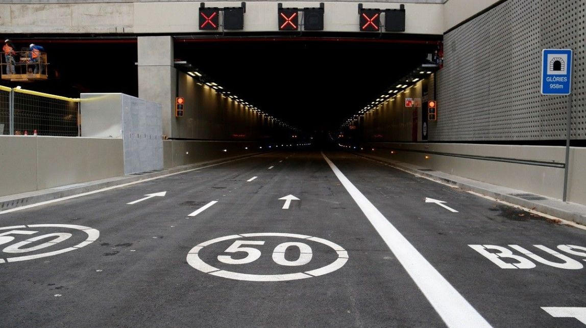 Ja es pot circular pel túnel de Glòries en sentit Besòs