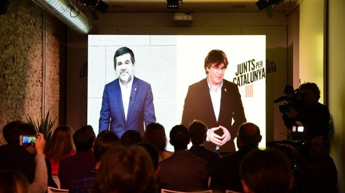 Retrobament de Puigdemont i Sànchez: «Hem de continuar amb l'esperit de l'1-O al Congrés»