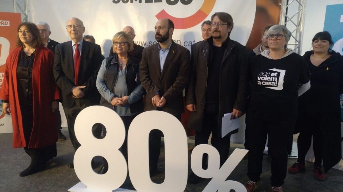 La plataforma «som el 80%» reclama al PSC que es comprometi amb la fi de la repressió