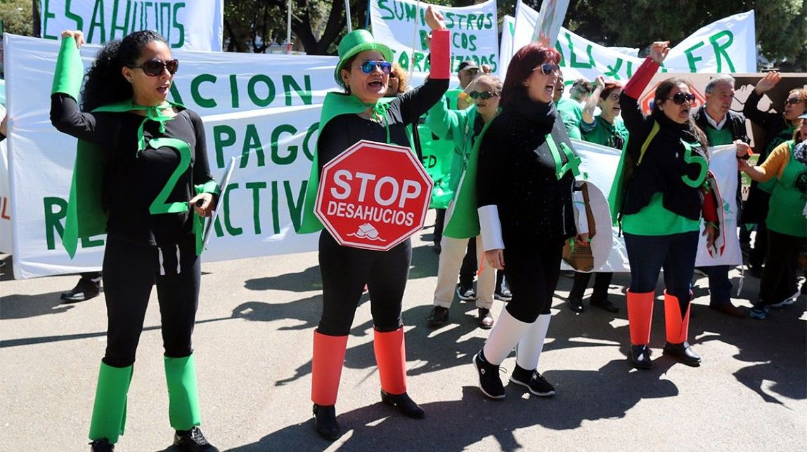 La PAH torna al carrer per reclamar una llei que acabi amb els desnonaments