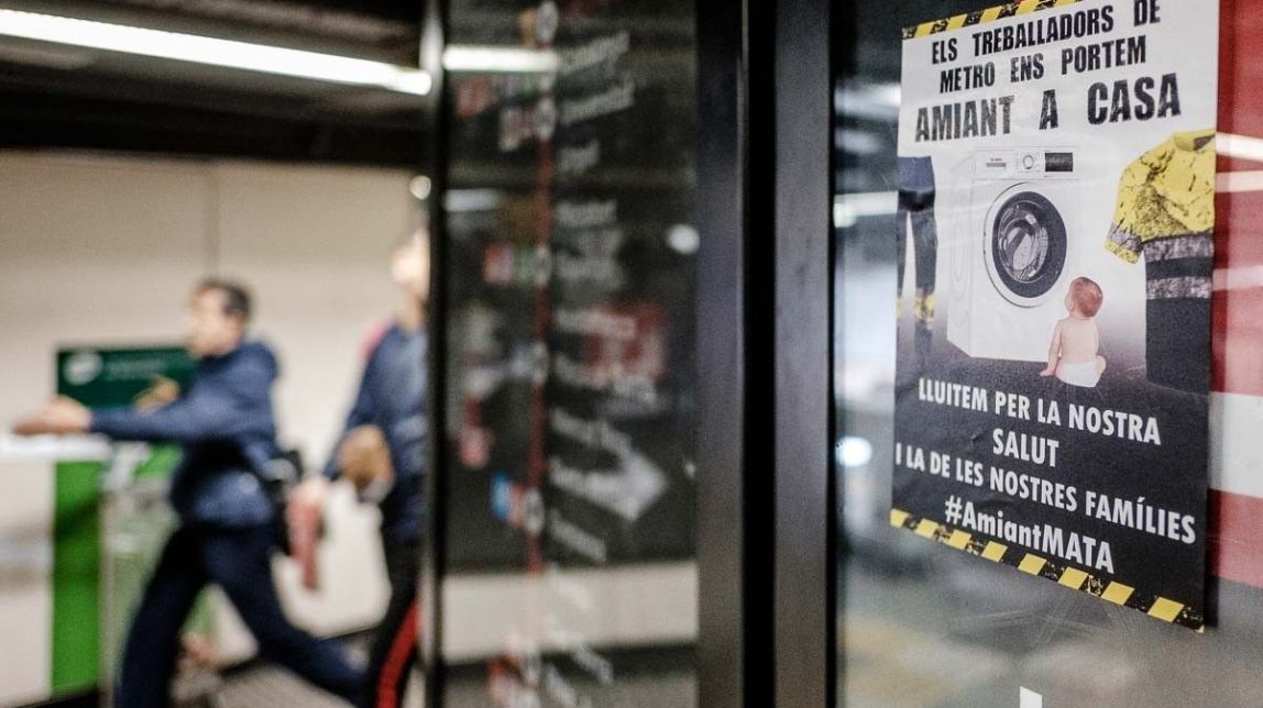 Els sindicats del metro asseguren que hi ha sis conductors afectats per l'amiant i TMB ho nega