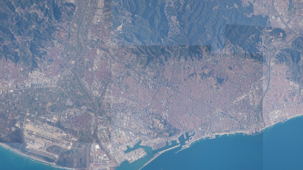 FOTOS Així es veu Barcelona des de l'Estació Espacial Internacional (a 400 km de la Terra)