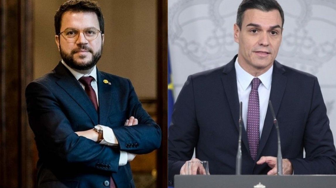 Aragonès i Sánchez acorden reunir-se a la Moncloa durant el mes de juny