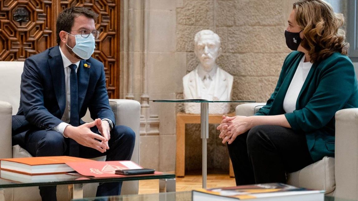 Aragonès i Colau enceten una nova etapa de «lleialtat institucional» entre el Govern i l'Ajuntament