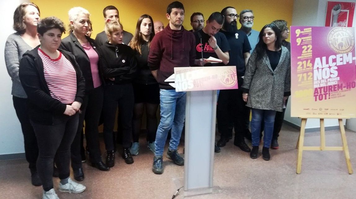 La CUP, l'ANC i entitats independentistes denuncien «abusos policials» previs al judici de l'1-O