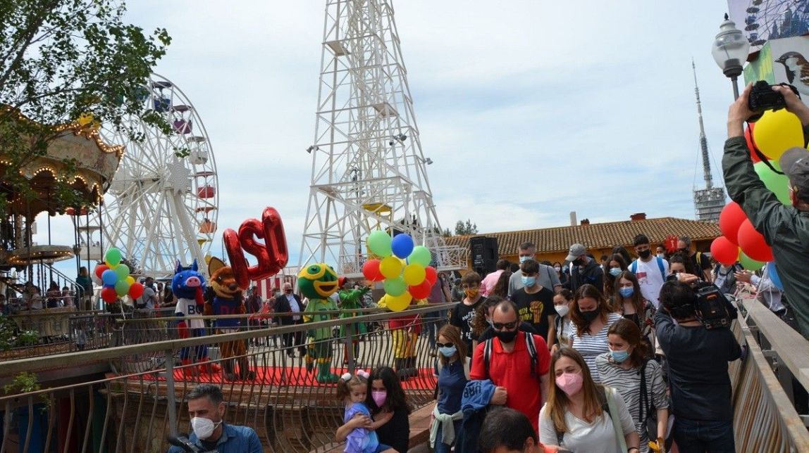 El Tibidabo reobre amb aforament limitat i mesures de seguretat en el seu 120è aniversari