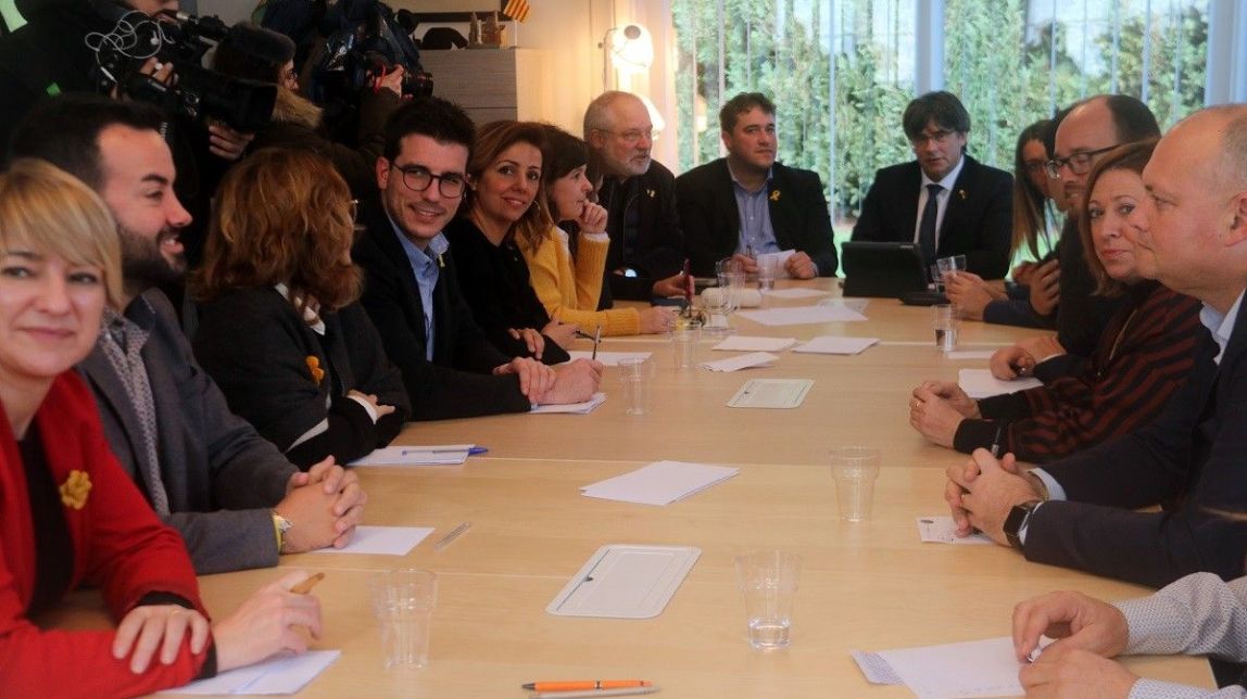 Així era el pacte secret signat per Puigdemont, Bonvehí i Sànchez sobre l'ús de la marca «Junts»