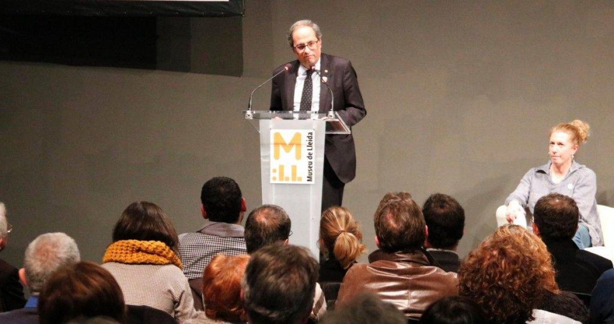 Torra matisa la via d'Eslovènia i assegura que el procés de la llibertat serà «pacífic i cívic»