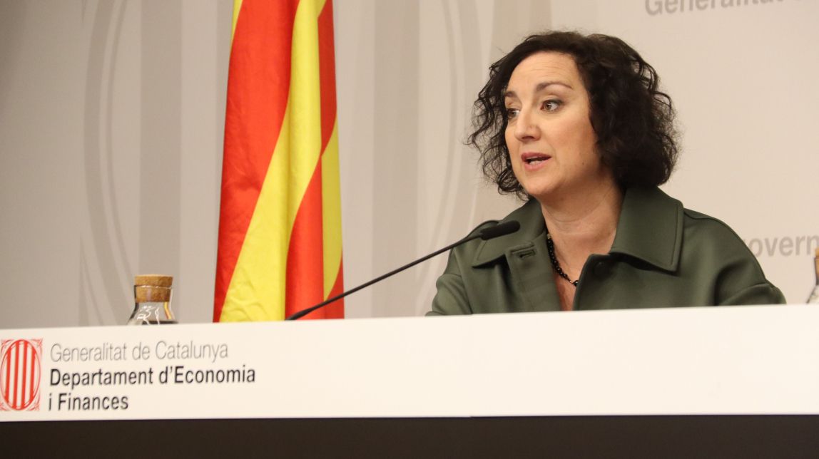 La consellera d'Economia i Finances, Alícia Romero, durant la roda de premsa d'aquest divendres
                                                                             |
                                ACN - |
                                ACN