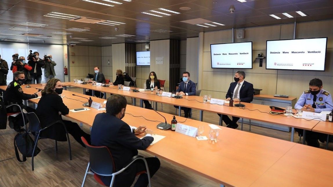 Govern i Ajuntament de Barcelona escenifiquen «unitat institucional» contra la «violència»