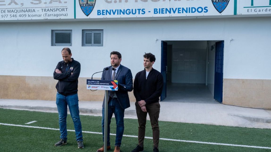 La inversió en la renovació dels vestidors del camp de futbol municipal d'Icomar ha estat de més de 43.000 euros.
                                                                             |
                                Joan Carles Borrachero/Ajuntament de Tarragona - |
                                Joan Carles Borrachero/Ajuntament de