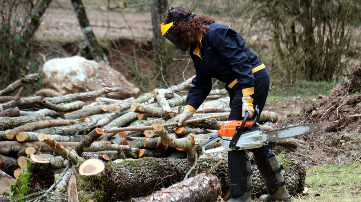 La berguedana Clara Santamaria és una de les 18 propietàries forestals que han impulsat Dones de bosc.
                                                                             |
                                N.Escolà/ACN - |
                                N.Escolà/ACN