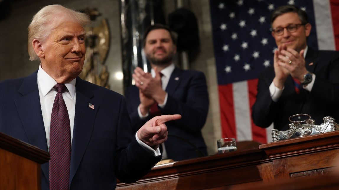 Donald Trump, durant el seu discurs al Capitoli - 