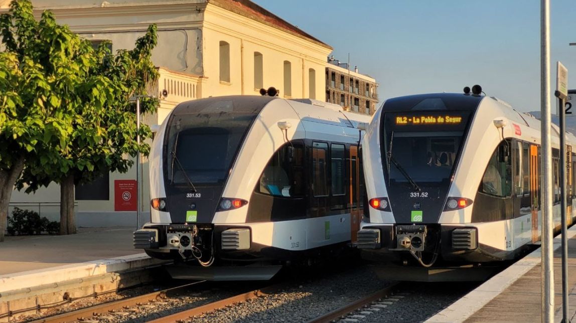 Vista de l'estació del Pla de la Vilanoveta, a Lleida, amb els nous trens
                                                                             |
                                ACN - |
                                ACN