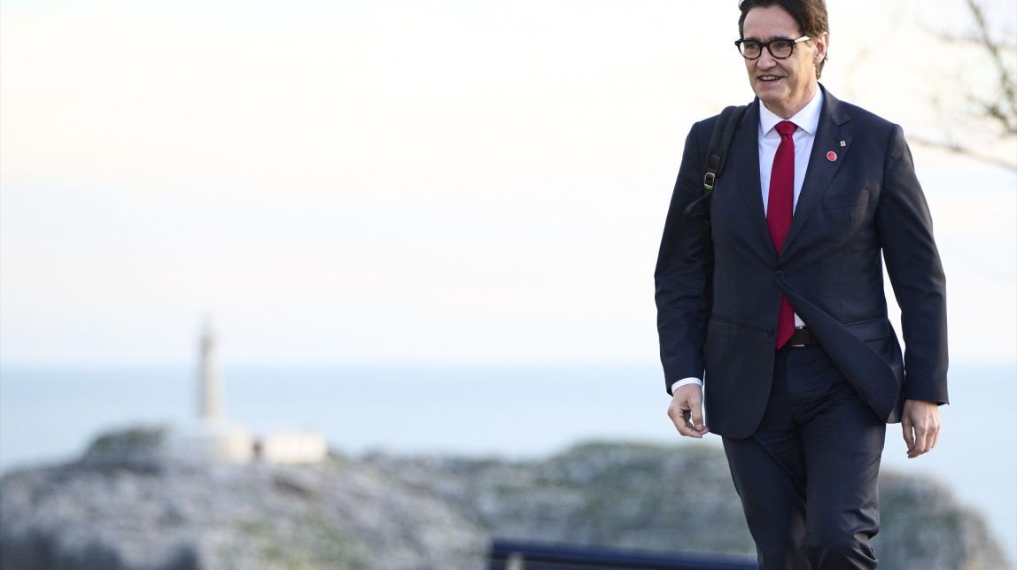 Salvador Illa, en una visita a Santander - 