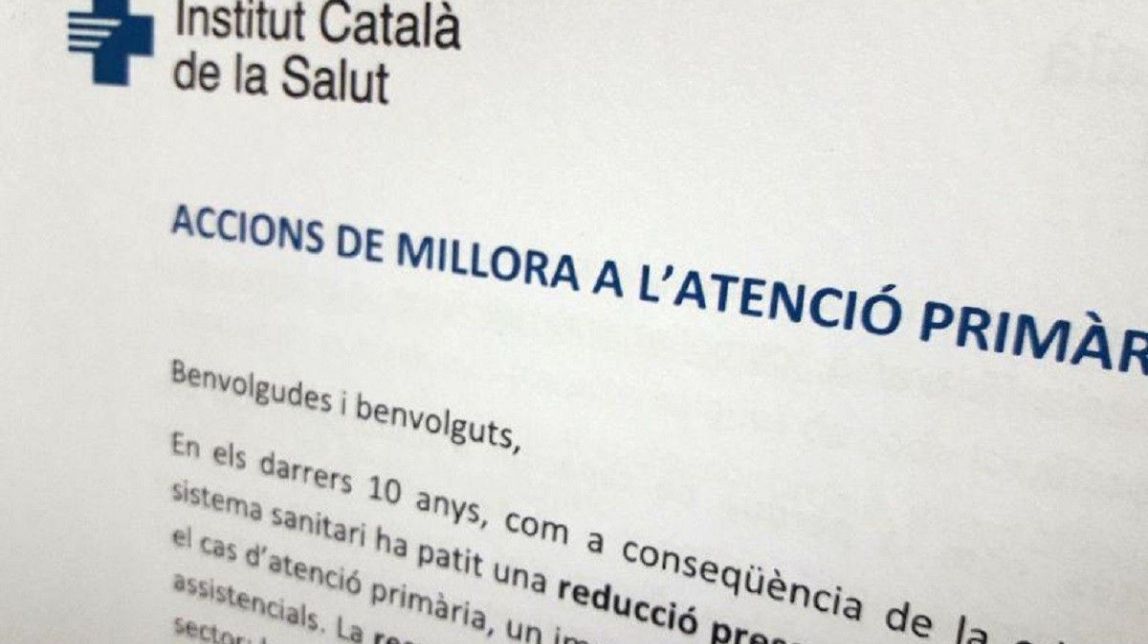 Metges de Catalunya acusa Salut de «joc brut» per actuar d'esquena al comitè de vaga