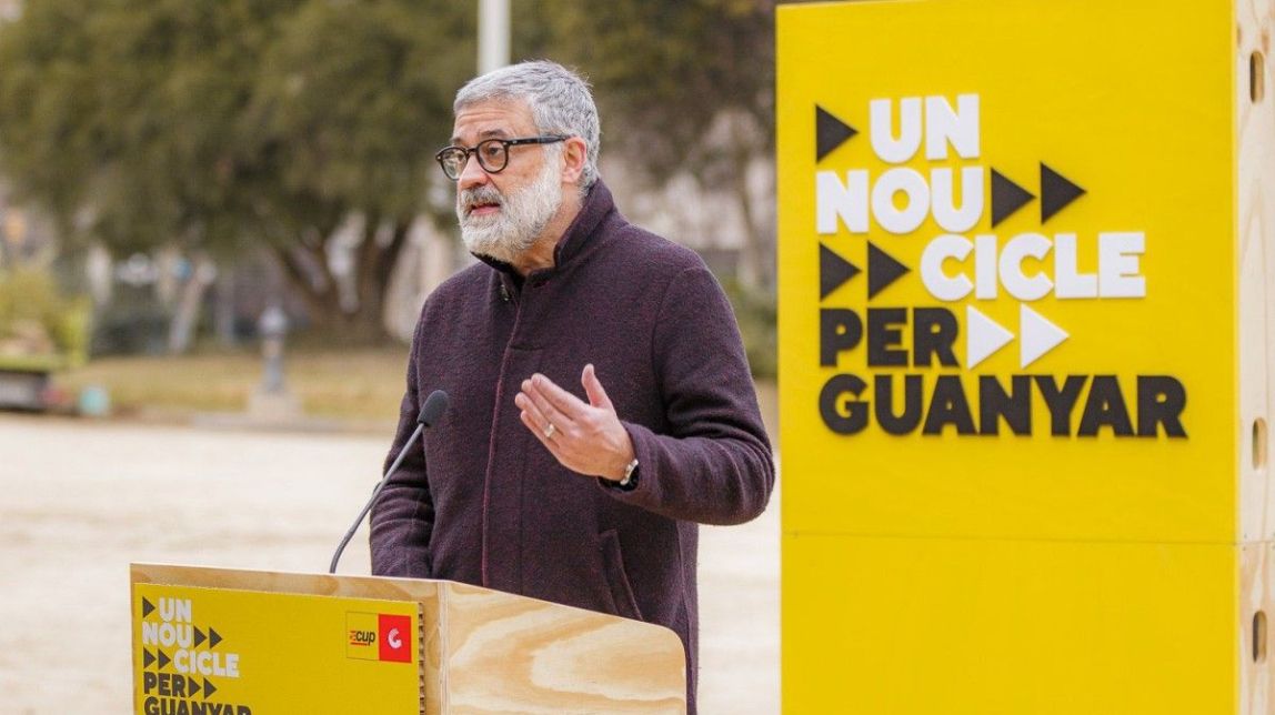 La CUP carrega contra l'Ajuntament de Barcelona per esborrar el mural de suport a Pablo Hasel