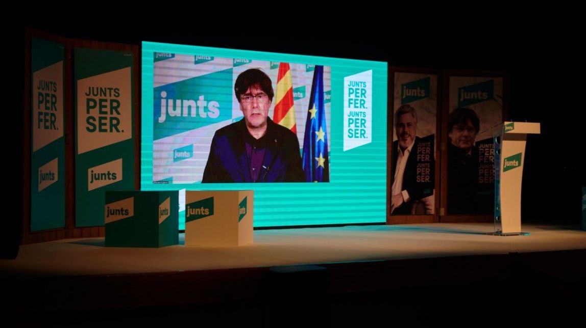 Puigdemont condiciona la investidura d'Aragonès a l'assumpció del programa independentista de Junts