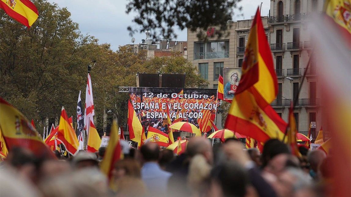 L'unionisme no és capaç d'omplir la plaça Catalunya el 12-O