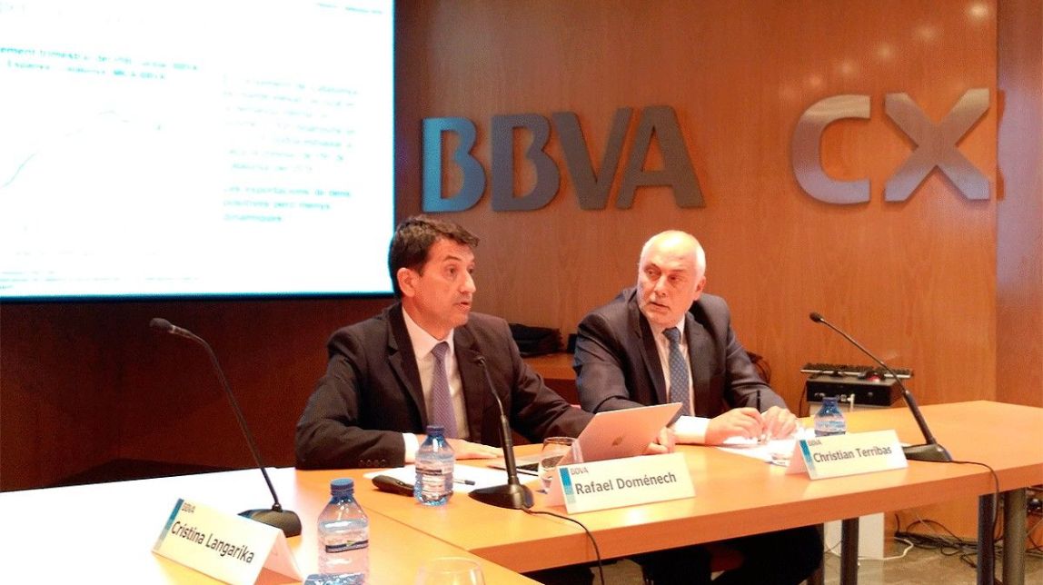 El BBVA assenyala un creixement 
del PIB català del 2,9% el 2016