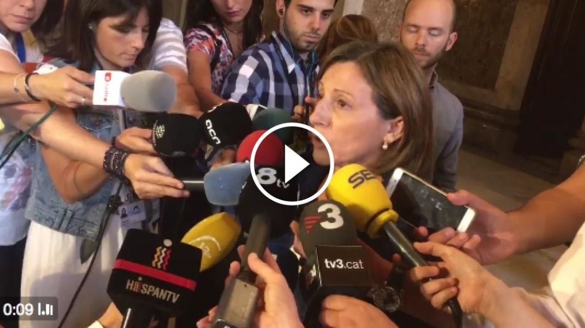Forcadell referma que el Parlament serà implacable amb la corrupció