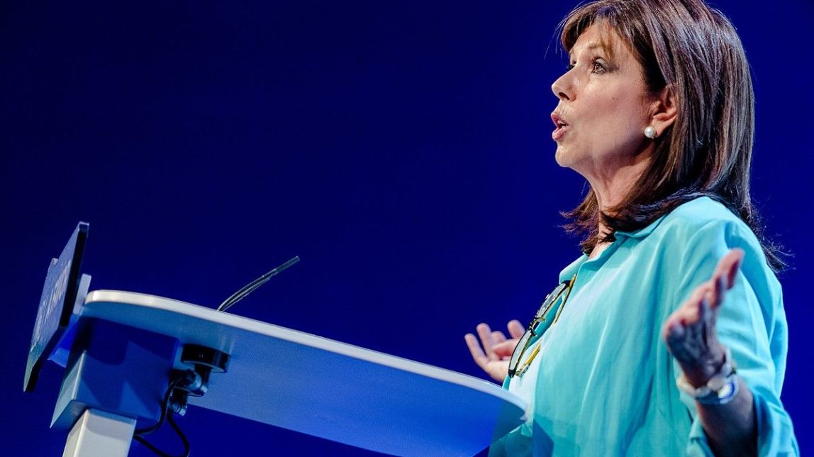 La «patinada» de Dolors López durant el míting del PP a Lleida