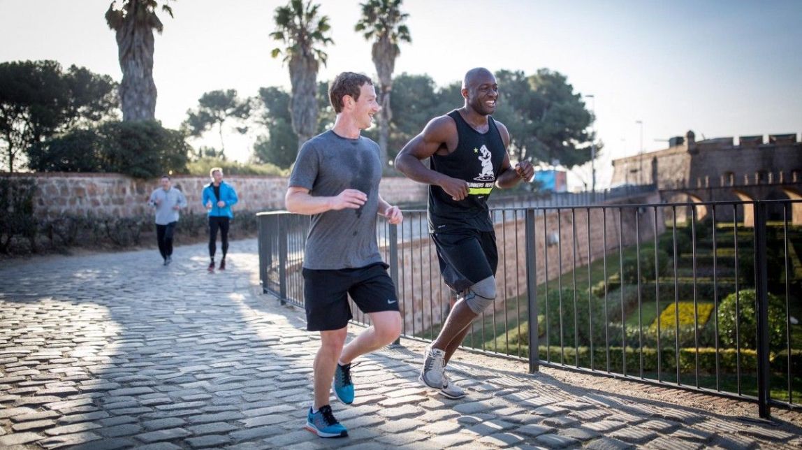 Mark Zuckerberg, «runner» a Barcelona