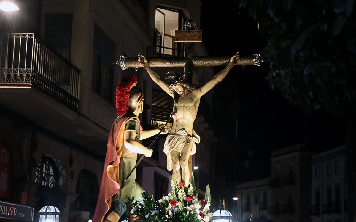 Imatge d`arxiu del Pas de la Llançada de l`Arxiconfraria del Sant Crist de la Creu - Cedida / Niepce Imatge d`arxiu del Pas de la Llançada de l`Arxiconfraria del Sant Crist de la Creu