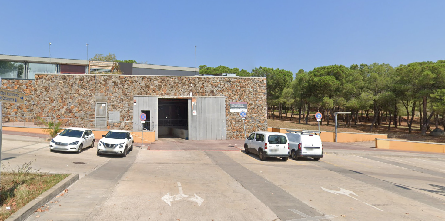 Ensurt en una central de recollida pneumàtica de Sabadell