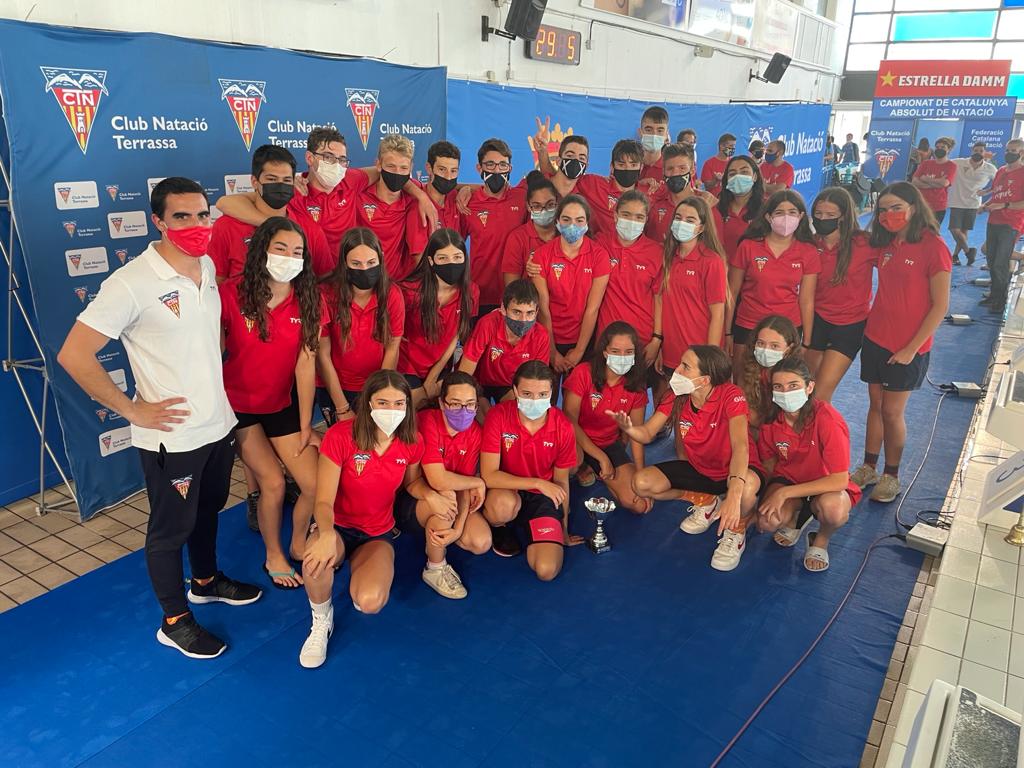 El CN Terrassa, subcampió de la Copa Catalana infantil de natació