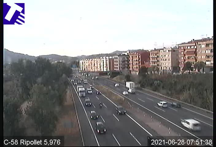 Congestions per un accident a Montcada