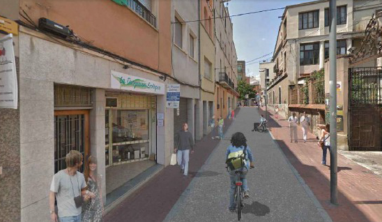 Obres al Vapor Gran per fer la zona de vianants