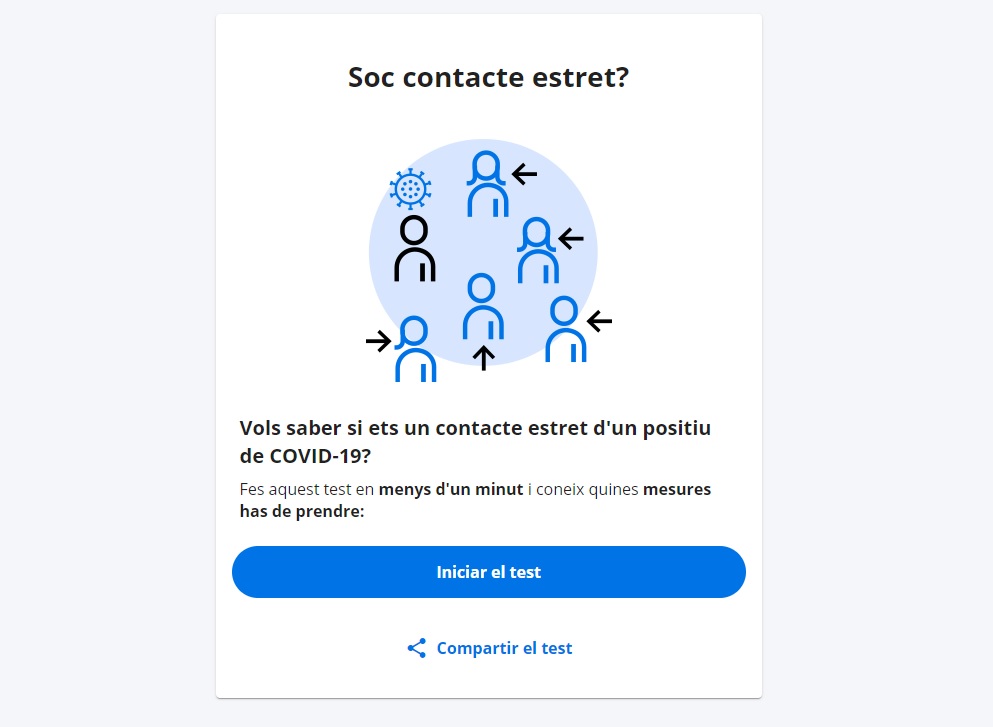 Nou test per verificar si s'és contacte estret
