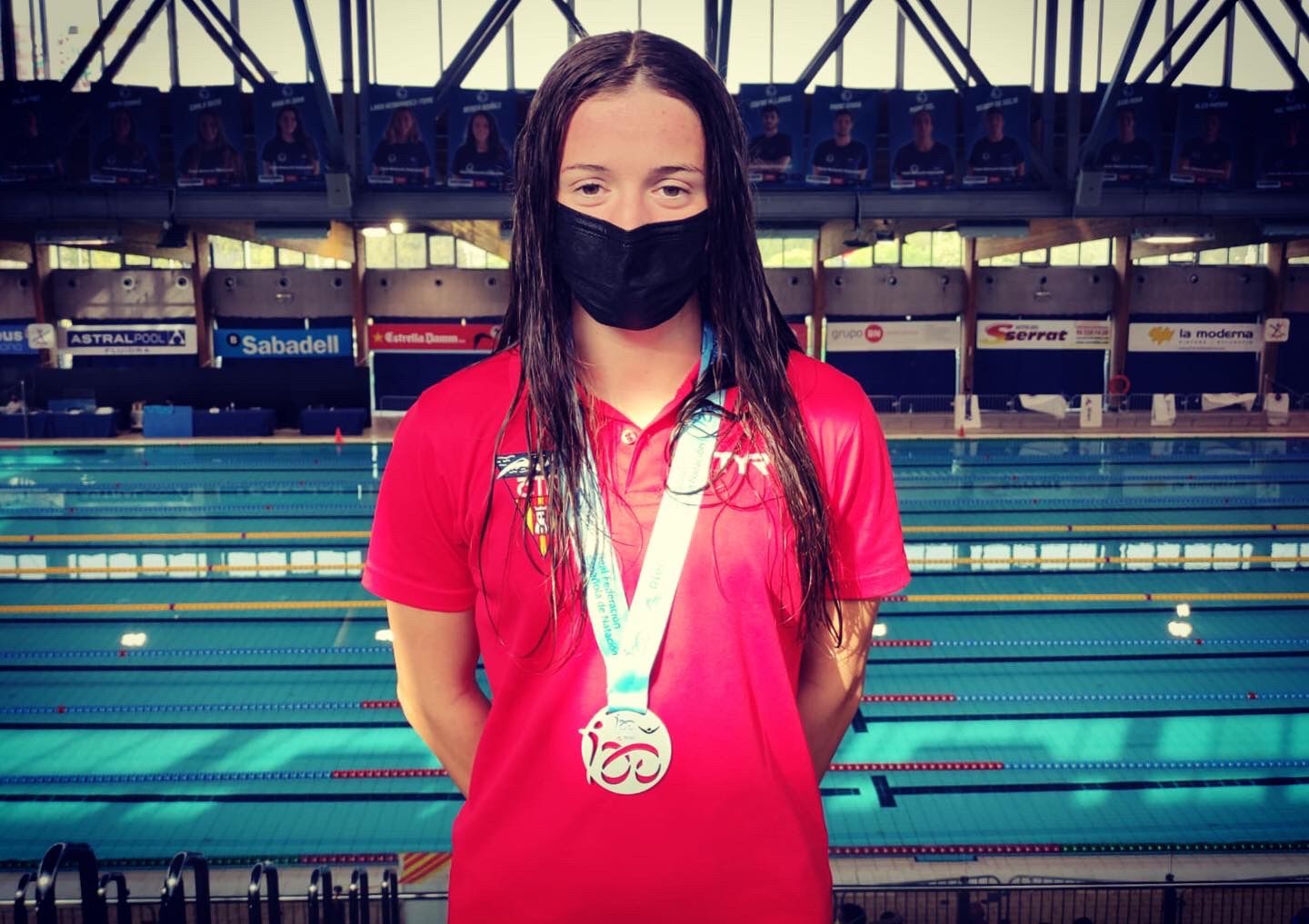 Iris Ferrer, plata en el Campionat d’Espanya infantil de natació