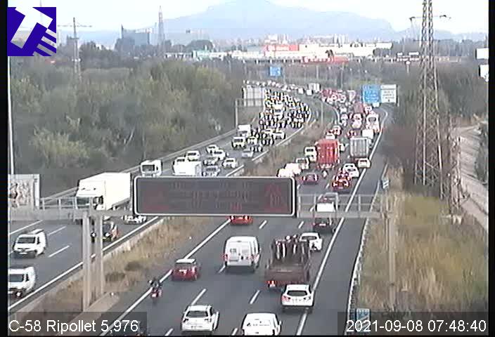 Afectacions a l'AP-7 i als autobusos urbans i retencions a la C-58 i la B-30
