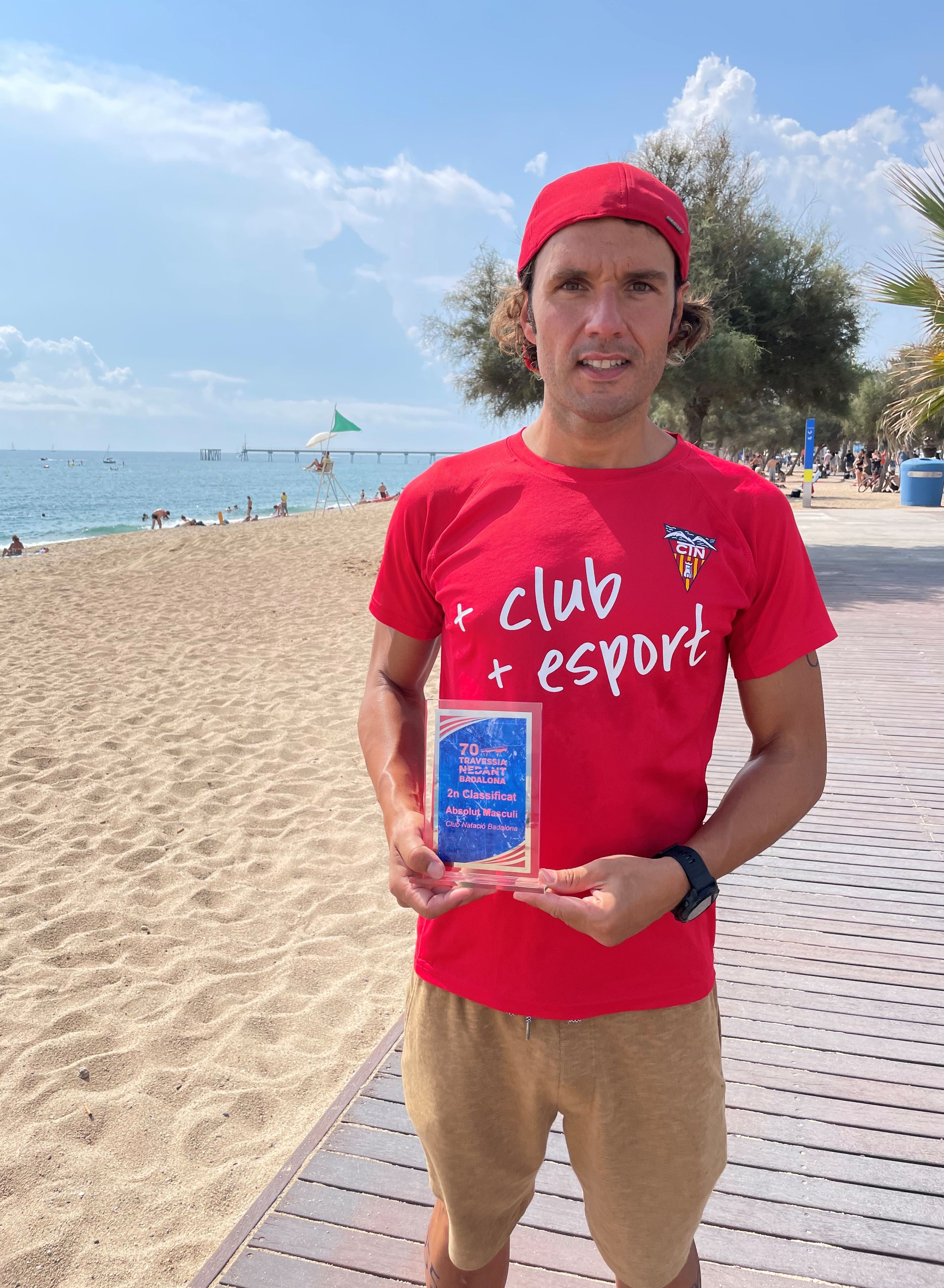 Mario Guillén, segon a la Travessia de Badalona