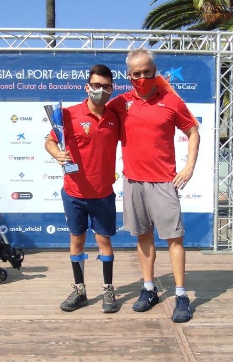 Lupiáñez i González, primer i segon en natació adaptada a la Travessia al Port de Barcelona