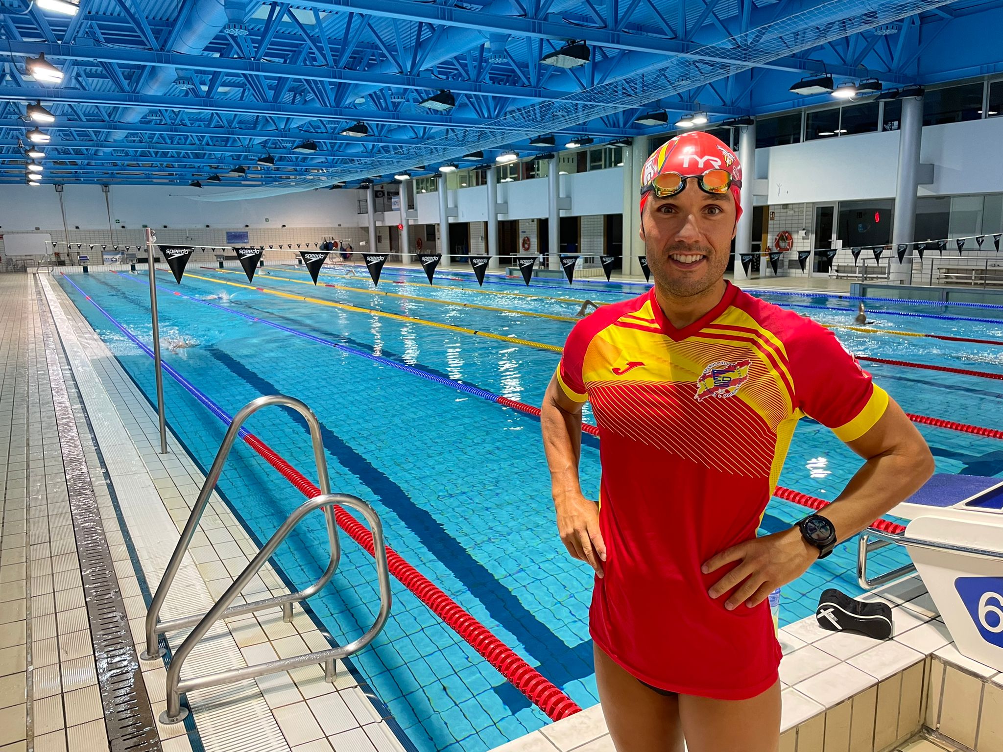 Mario Guillén, amb la selecció espanyola de sords