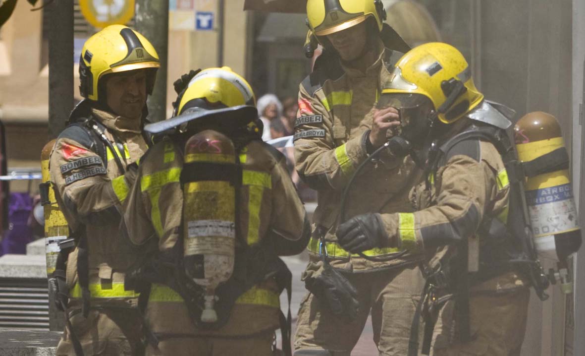 Incendi en un garatge a Terrassa