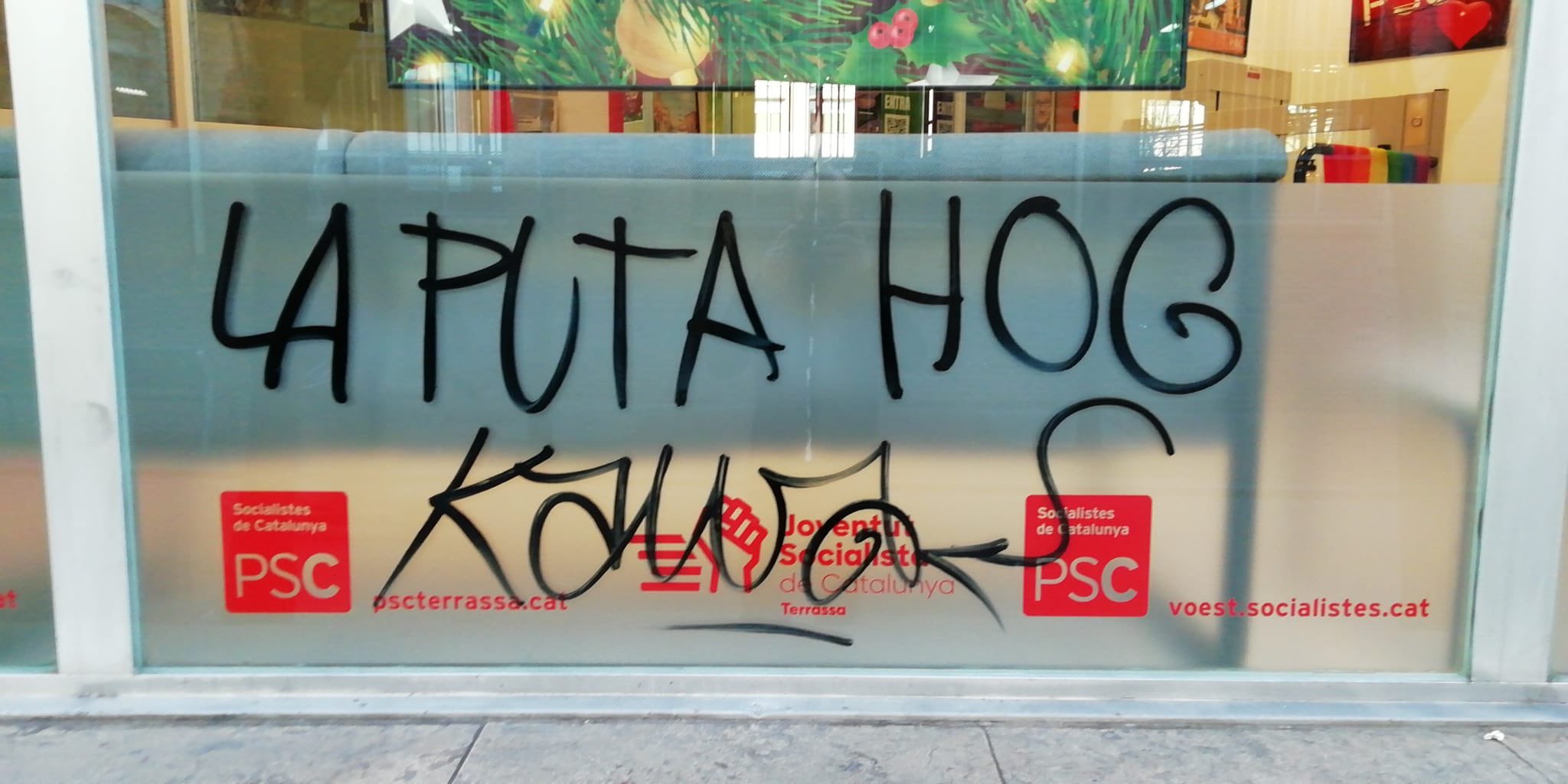 Nova agressió a la seu del PSC