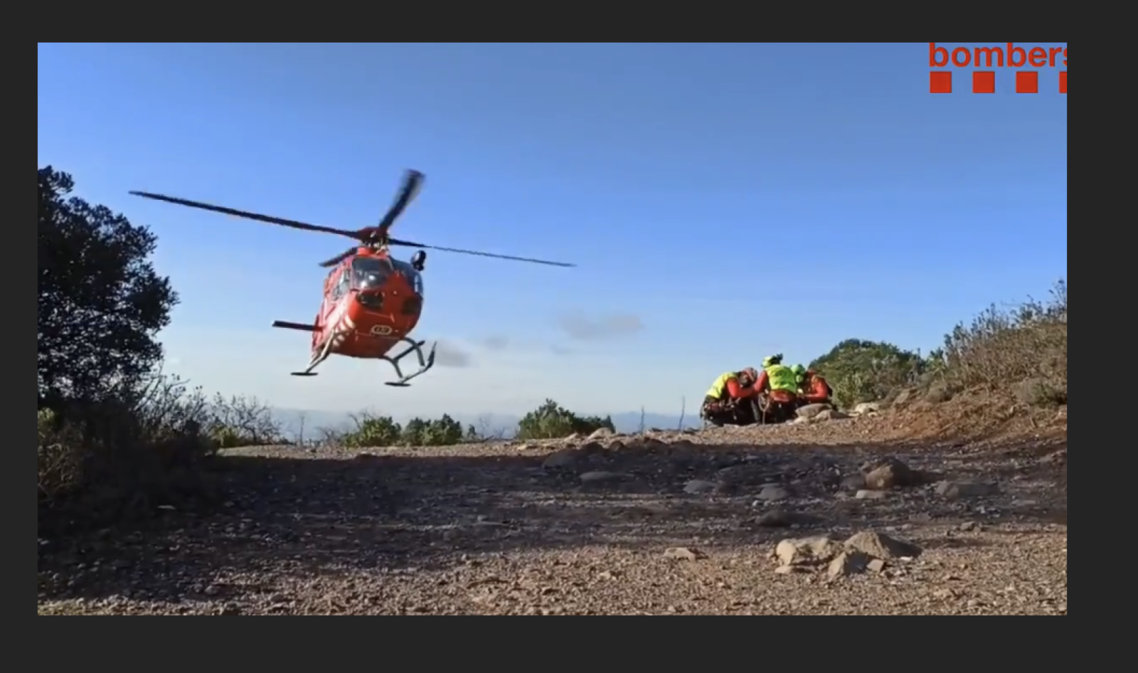 VÍDEO | Rescat amb helicòpter a la Mola