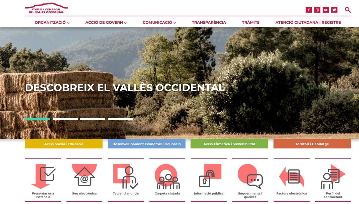 El Consell Comarcal del Vallès Occidental estrena web