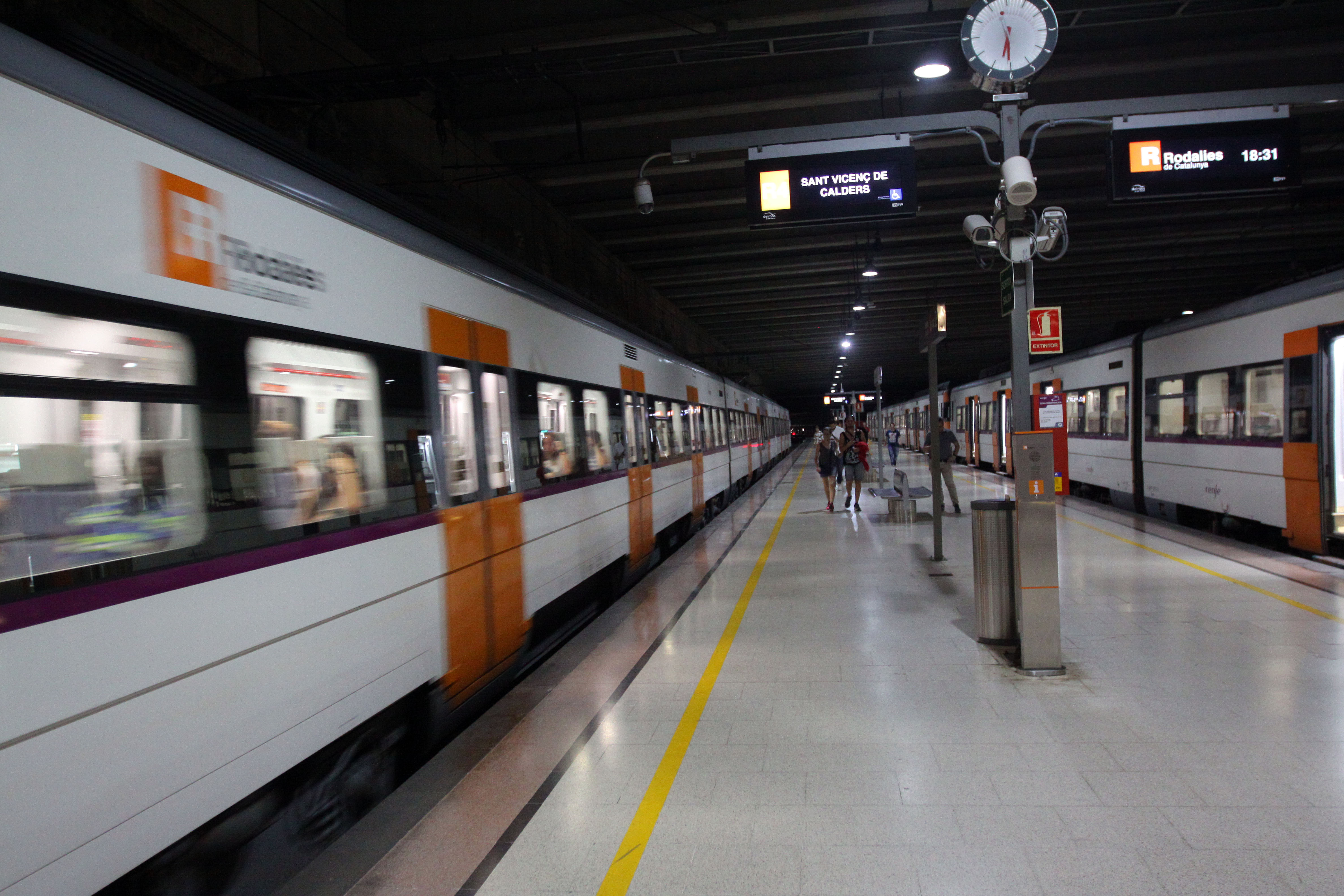 Robatori violent en un tren a Terrassa