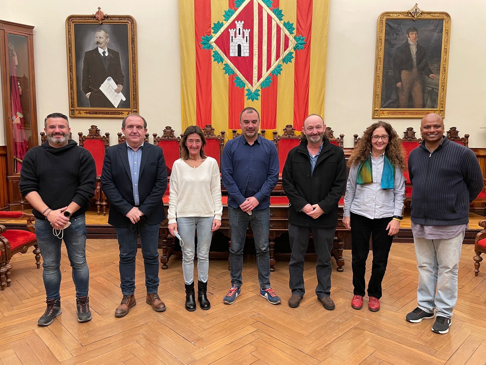 L'alcalde rep els promotors de la Cursa Vicente Ferrer