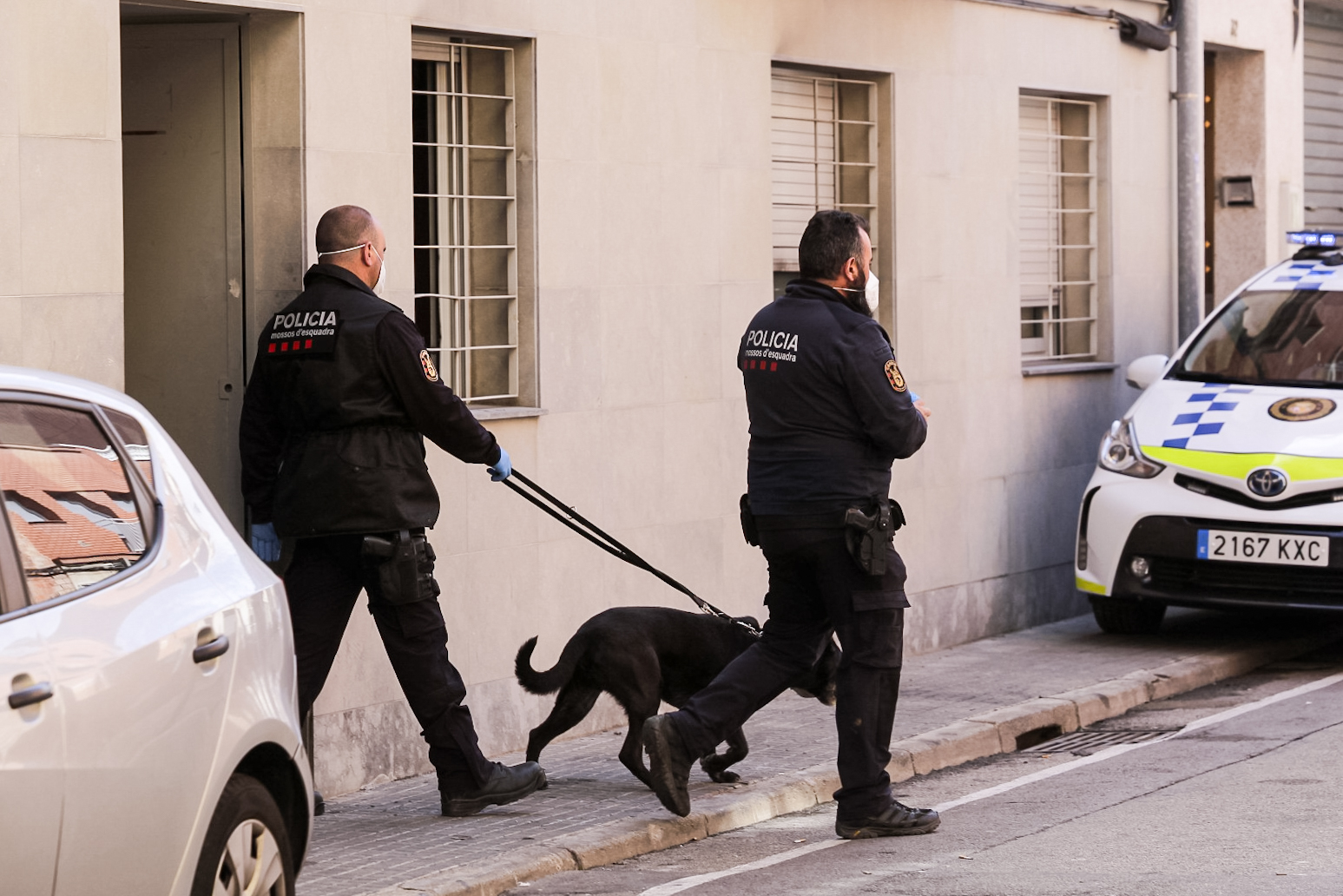 Operatiu antidroga després d'un incendi a Terrassa