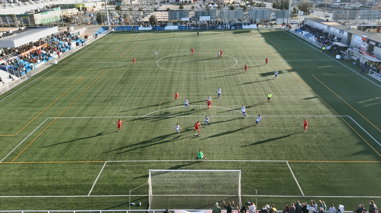 El futbol del Terrassa FC vist des d’un dron