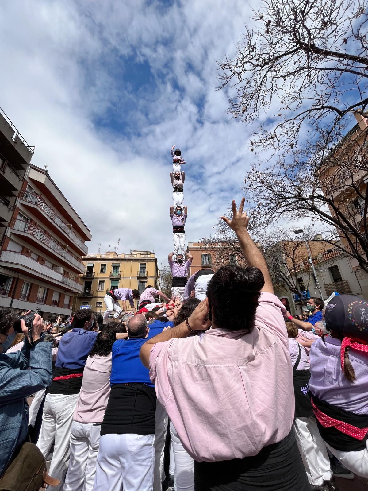El primer 3 de 7 amb pilar de la temporada de Minyons