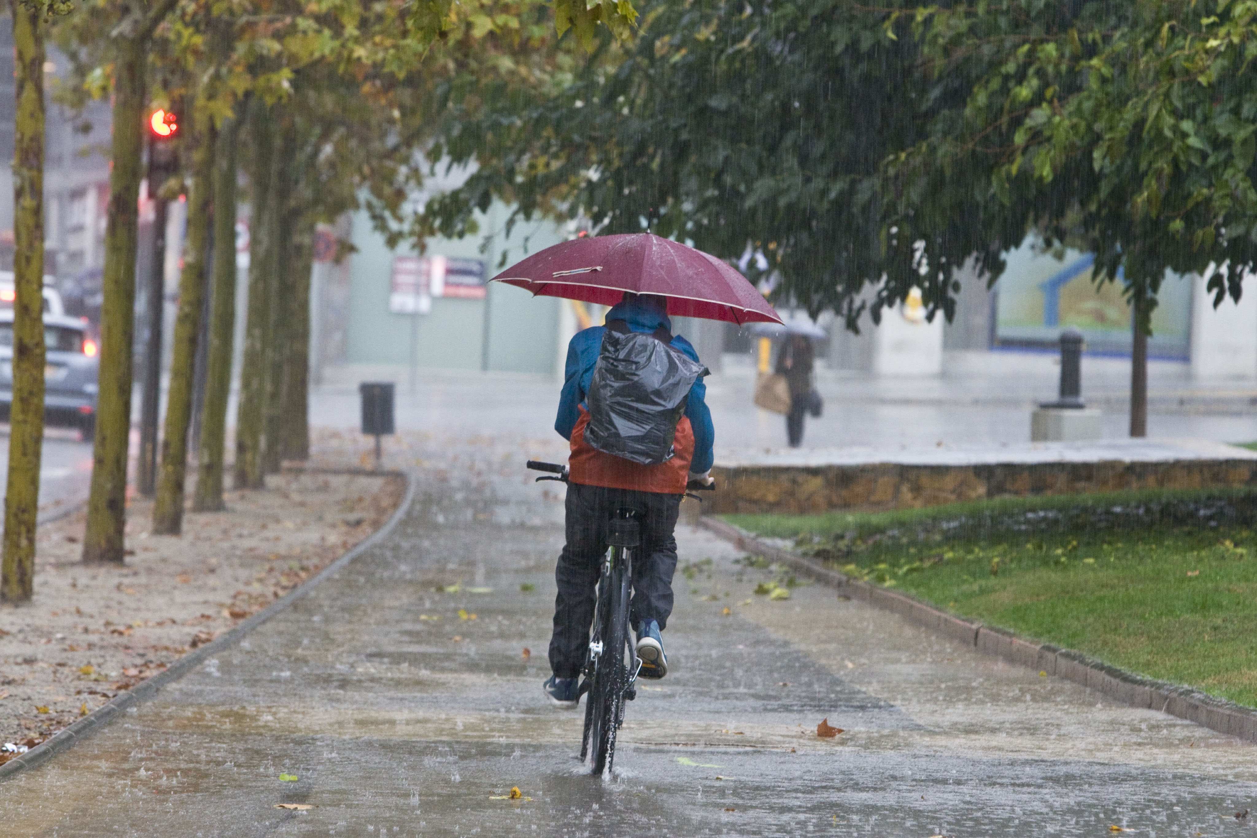 Cel gris i pluja