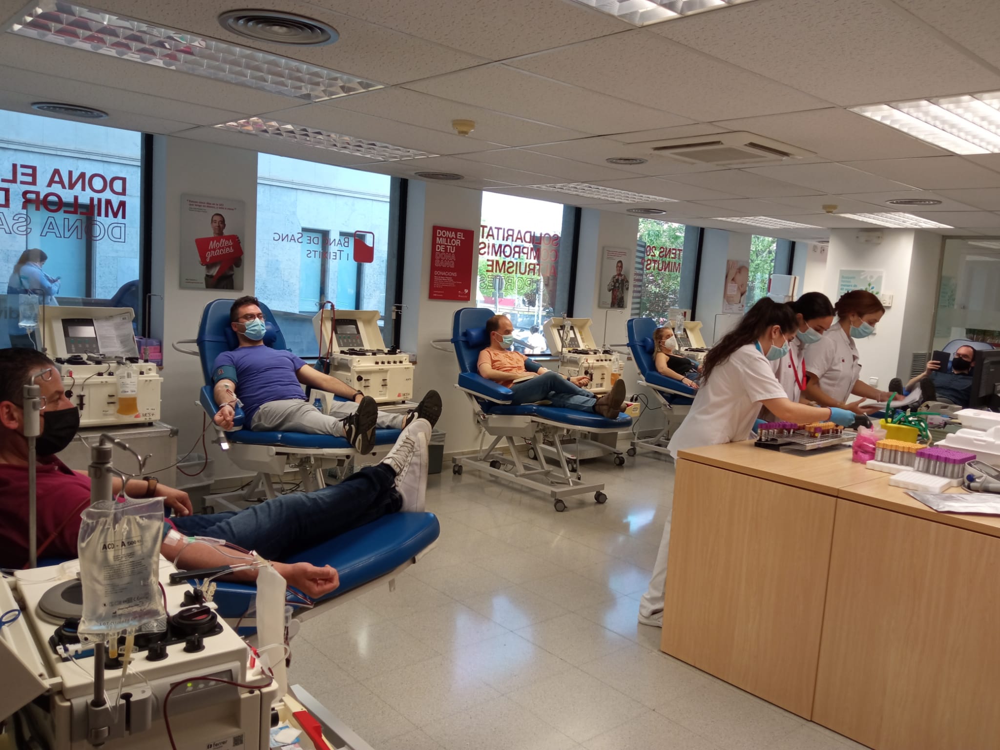La crida del Banc de Sang aconsegueix 49 donacions de plasma