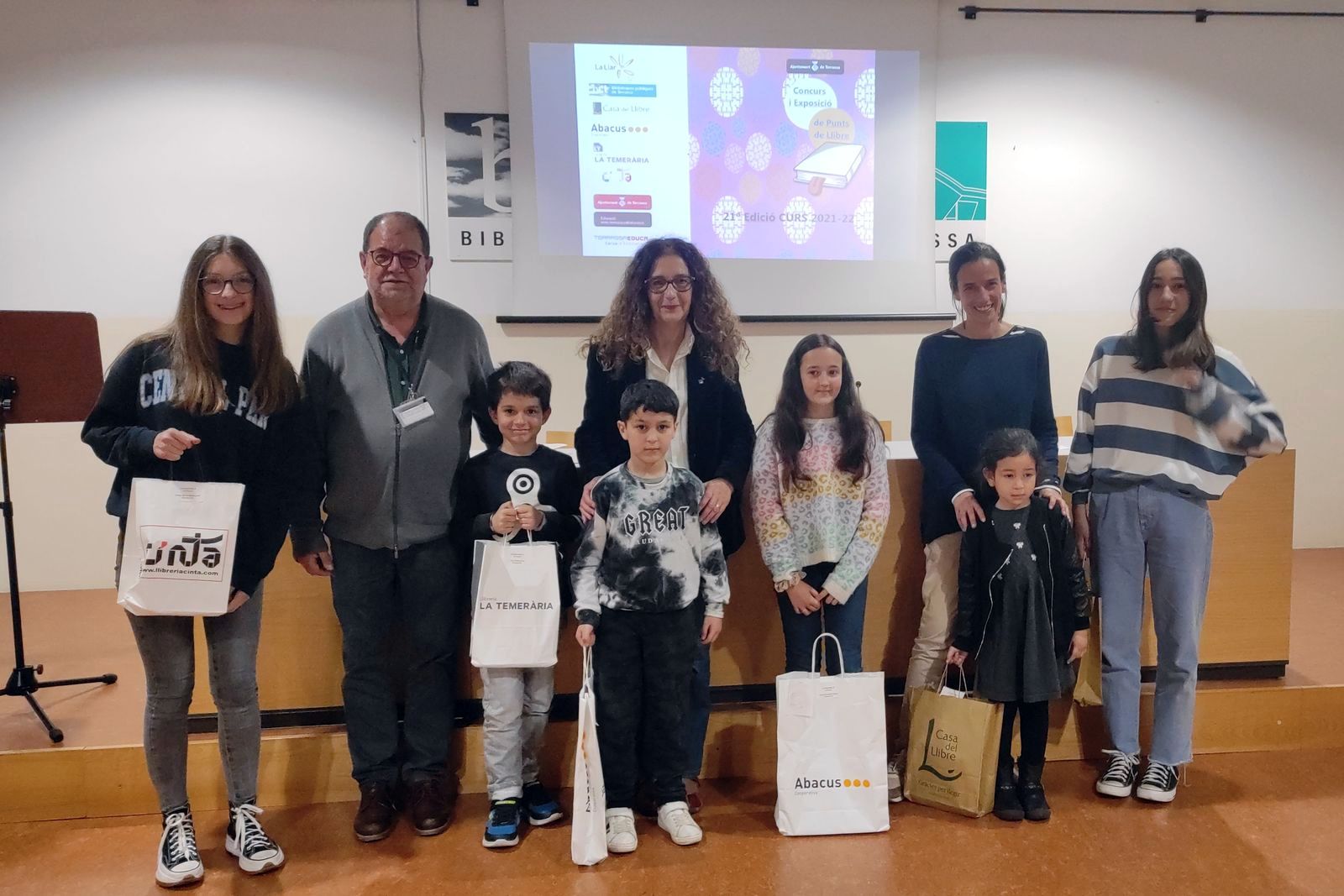 Punts de llibre amb premi